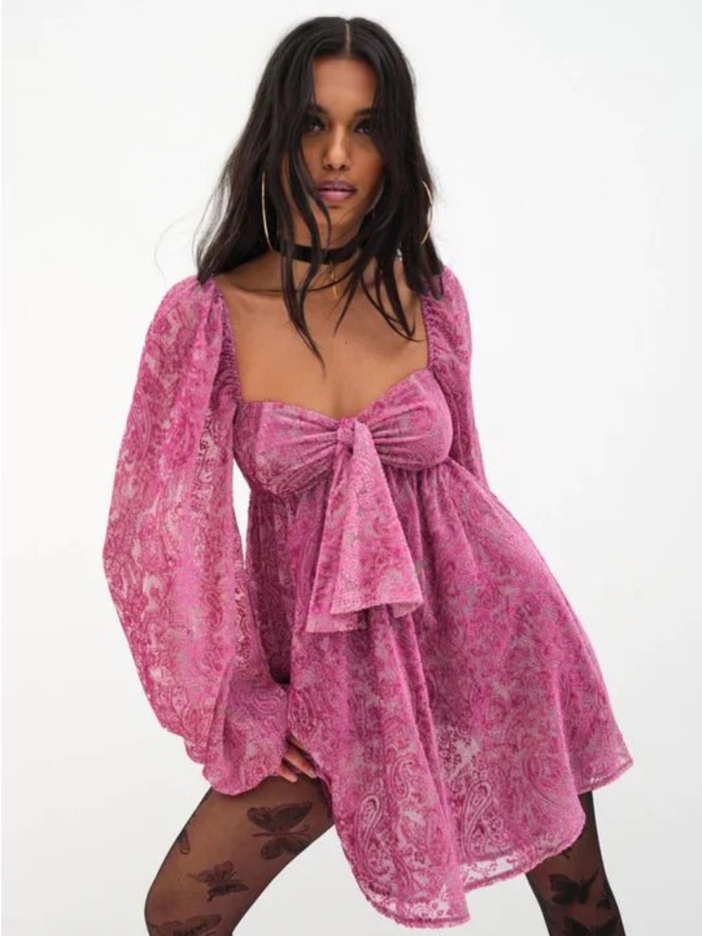 NWT For Love & Lemons Francesca Mini dress